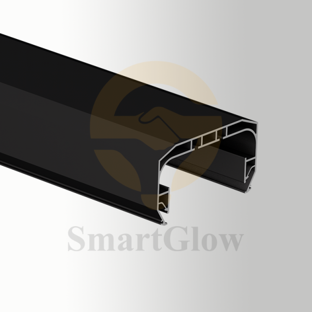 【SGC09】Ceiling Mounted Recessed Curtain Track Profile With Led Lighting