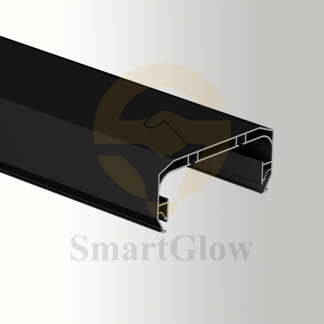 【SGC10】1m 2m Built-in Ceiling Hidden Curtain Aluminum Track With LED Lighting