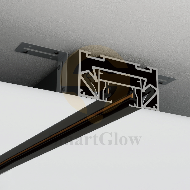 【SGT01】PVC Film Curtain Track Stretch Tension Fabric Ceiling Profile Manufacturer
