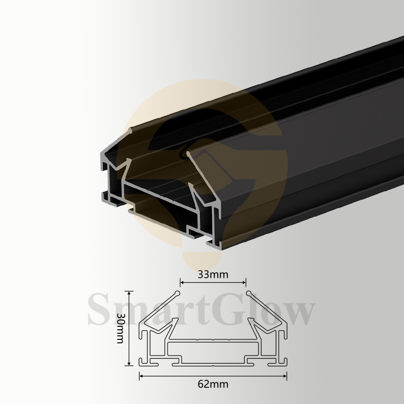 【SGT02】Russia Led Curtain Track Pvc Fabric Stretch Ceiling Aluminum Profiles