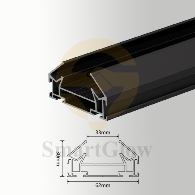 【SGT02】Russia Led Curtain Track Pvc Fabric Stretch Ceiling Aluminum Profiles