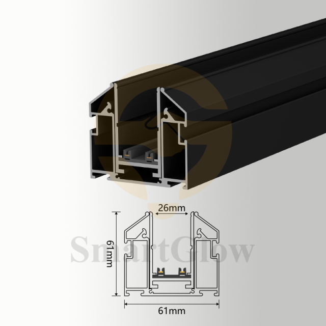 【SGM25C】Magnet Track Rail Led Profile Fabric Stretch Ceiling