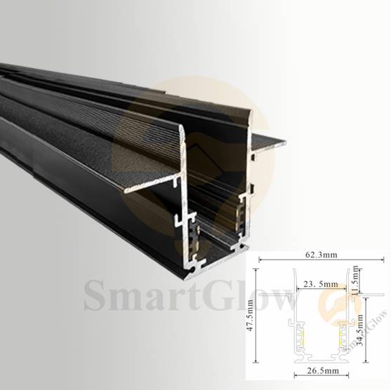 【SG20-RMC1M】Recessed Magnetic Track Lighting Rail System