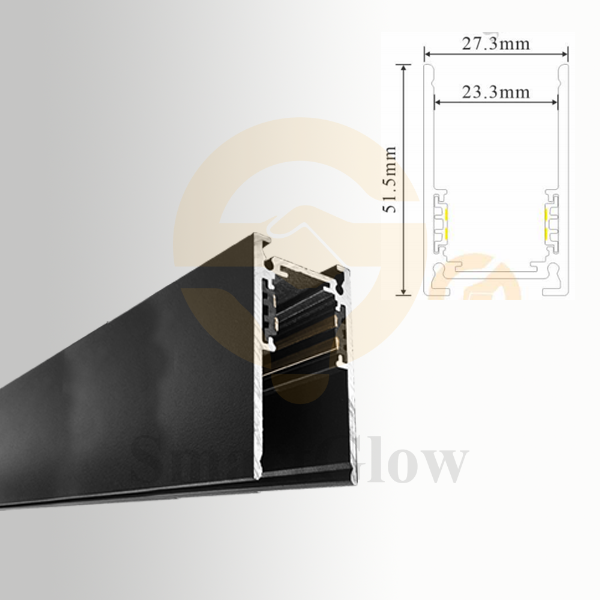 【SG20-SMC1M】Magnetic LED Lighting Profiles for Surface Installation/Lifting