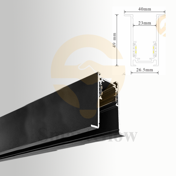 【SG20-SMH1M】Surface Mount Magnetic Led Light Track Rail