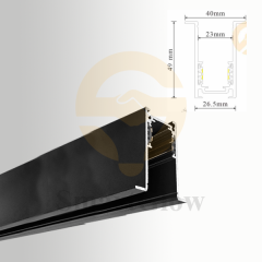 【SG20-SMH1M】Surface Mount Magnetic Led Light Track Rail