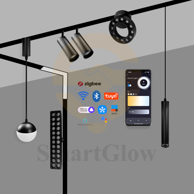 【SG2509AG】220V Modern Indoor Magnetic Adjusting Grille Track Light