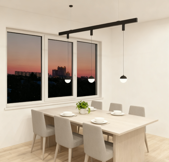 【SG2505PD】LED Magnetic Track Pendant Light Hanging Linear Suspended Luminaire
