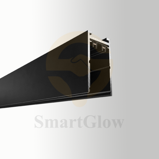 【SG25-SM1M】Black Magnet Track Rail System 220V LED Lamp Track Rail