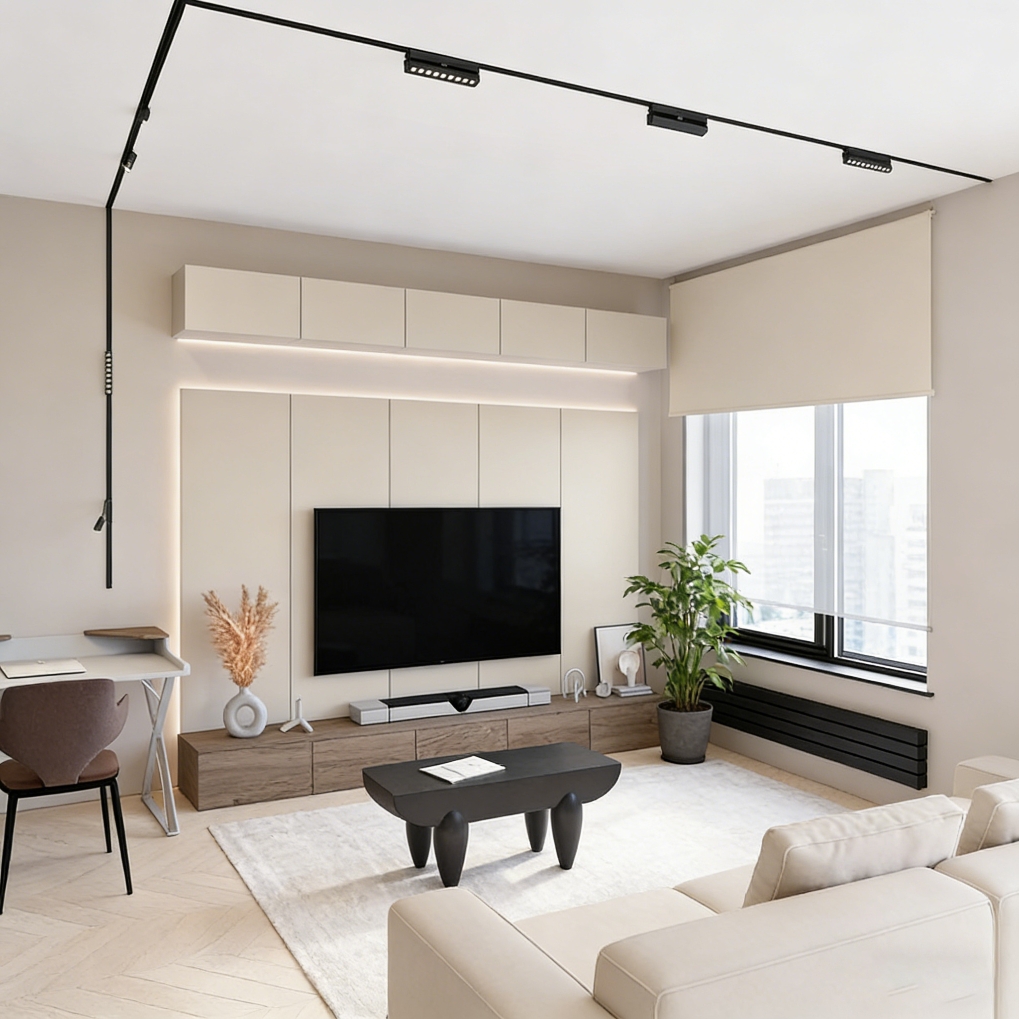 【SG26A-AD6F】Ultra Thin Slim Surface Ceiling DC48V Smart Magnetic Linear LED Light System
