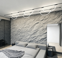 【SG26A-PL500】Smart Home 360° Silicone Lamp 10mm Ultra-Slim Magnetic Track Light System