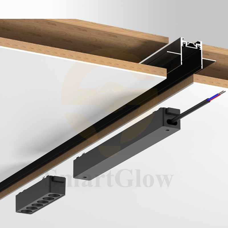 【SG26A-RM1M】Hidden ceiling 6mm ultra-thin magnetic track