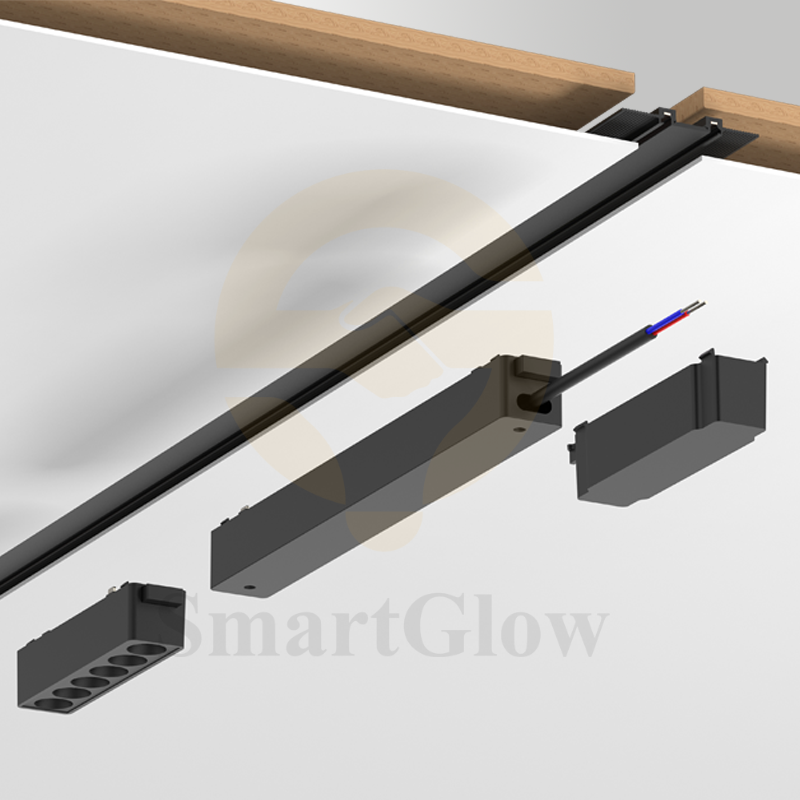 【SG26A-RTIM】Embedded 6mm ultra-thin magnetic track ceiling installation