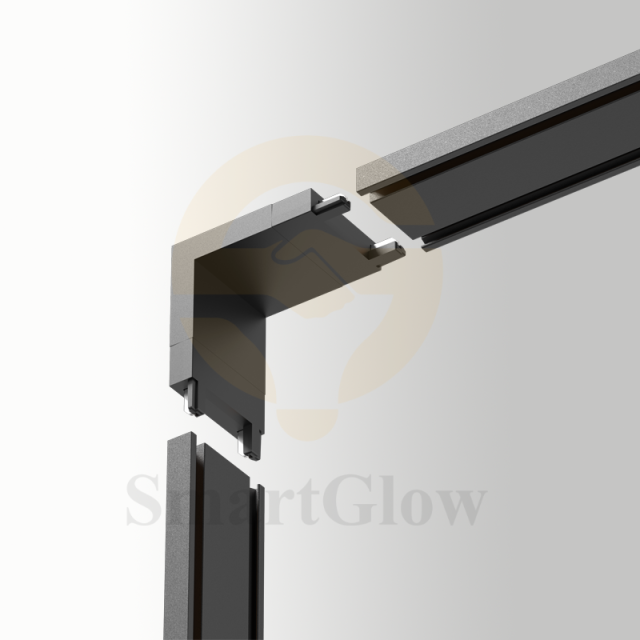 【SG26A-SA4】Embedded ultra-thin magnetic track lighting 90 ° connector