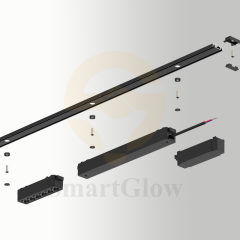 【SG26A-SMIM】1-meter ultra-thin magnetic track system 48V intelligent LED magnetic lighting