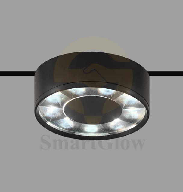Ultra Thin DC48V Dimmable Magnetic Track round grilleLight