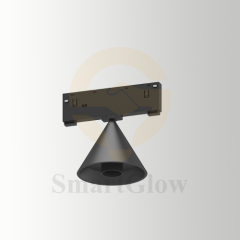 【SG10-95-6W】48V Low Voltage Magnetic track spotlight Triangle Antiglare Surface mounted Lamp