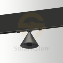 【SG10-95-6W】48V Low Voltage Magnetic track spotlight Triangle Antiglare Surface mounted Lamp