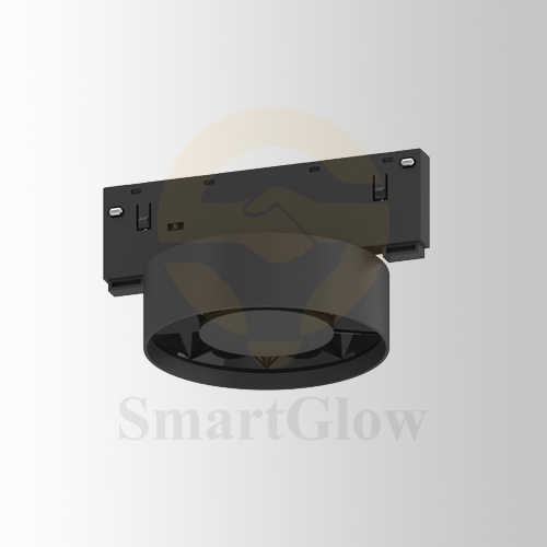 Ultra Thin DC48V Dimmable Magnetic Track round grilleLight