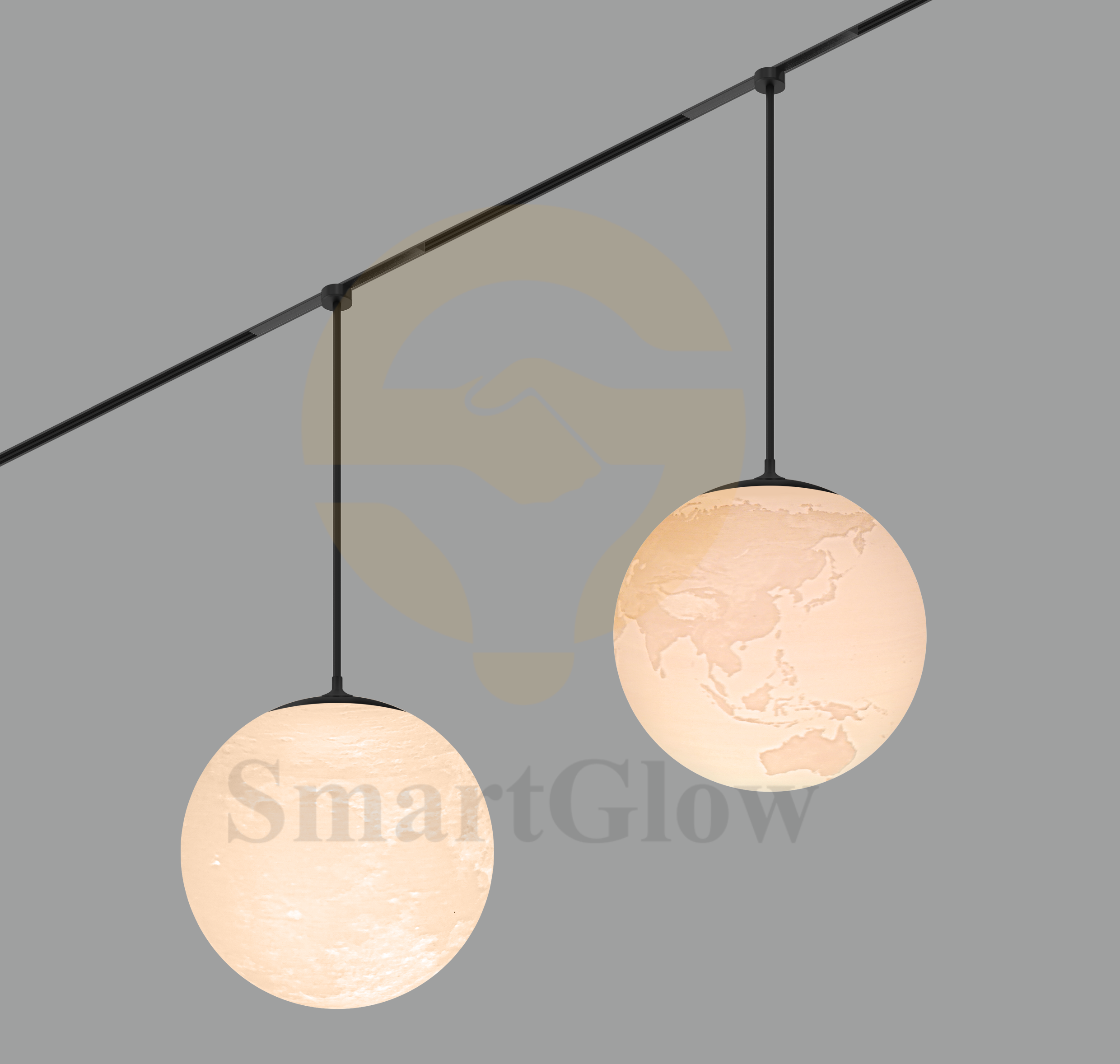 Ultra Thin Track 180° Beam Angle Magnetic decoration Spherical Lamp