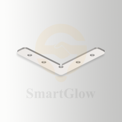 48V stretch ceiling profile accessories 45 degree cutting tockhorizontal splicing piece