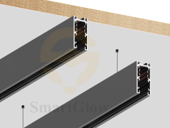 Low Voltage 48V Ultra Thin Aluminum Surface Mount Smart Magnet Track Lighting System