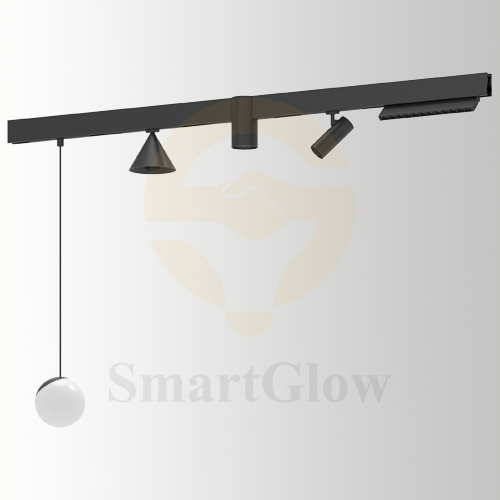 Extremely Narrow Magnetic Track Lighting Accessories Surface mountedrotating buckle