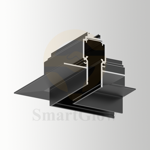 48V Interior decoration 10mm track Magnetic Track kits Horizontal Angle