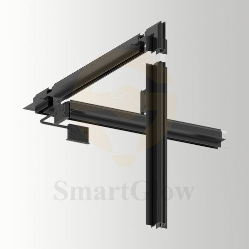 48V Interior decoration 10mm track Magnetic Track kits Horizontal Angle