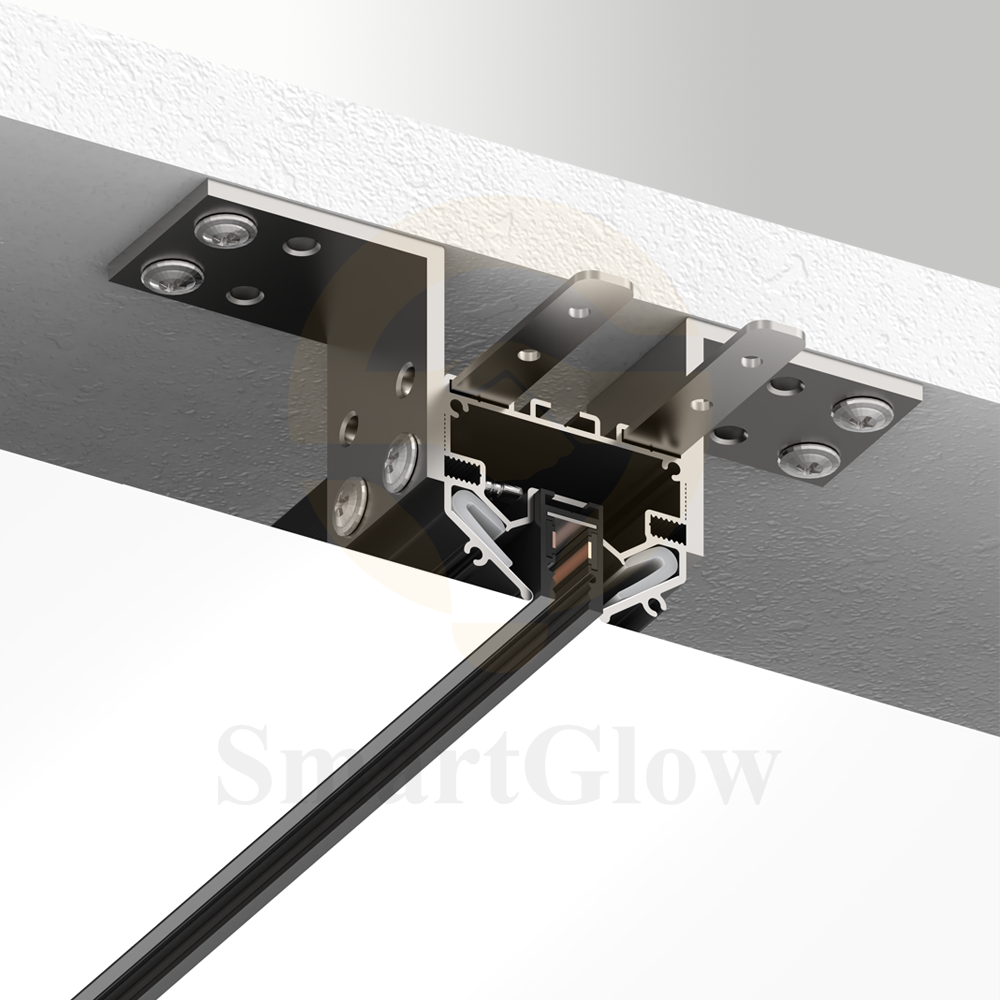 5mm Utral Thin Stretch Ceiling Profile Magnetic Track System