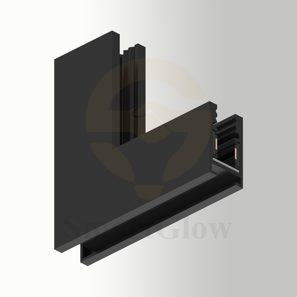 24V Extremely Narrow Magnetic Track for Lighting Accessories Vertical Angle
