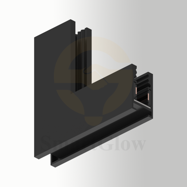 24V Extremely Narrow Magnetic Track for Lighting Accessories Vertical Angle