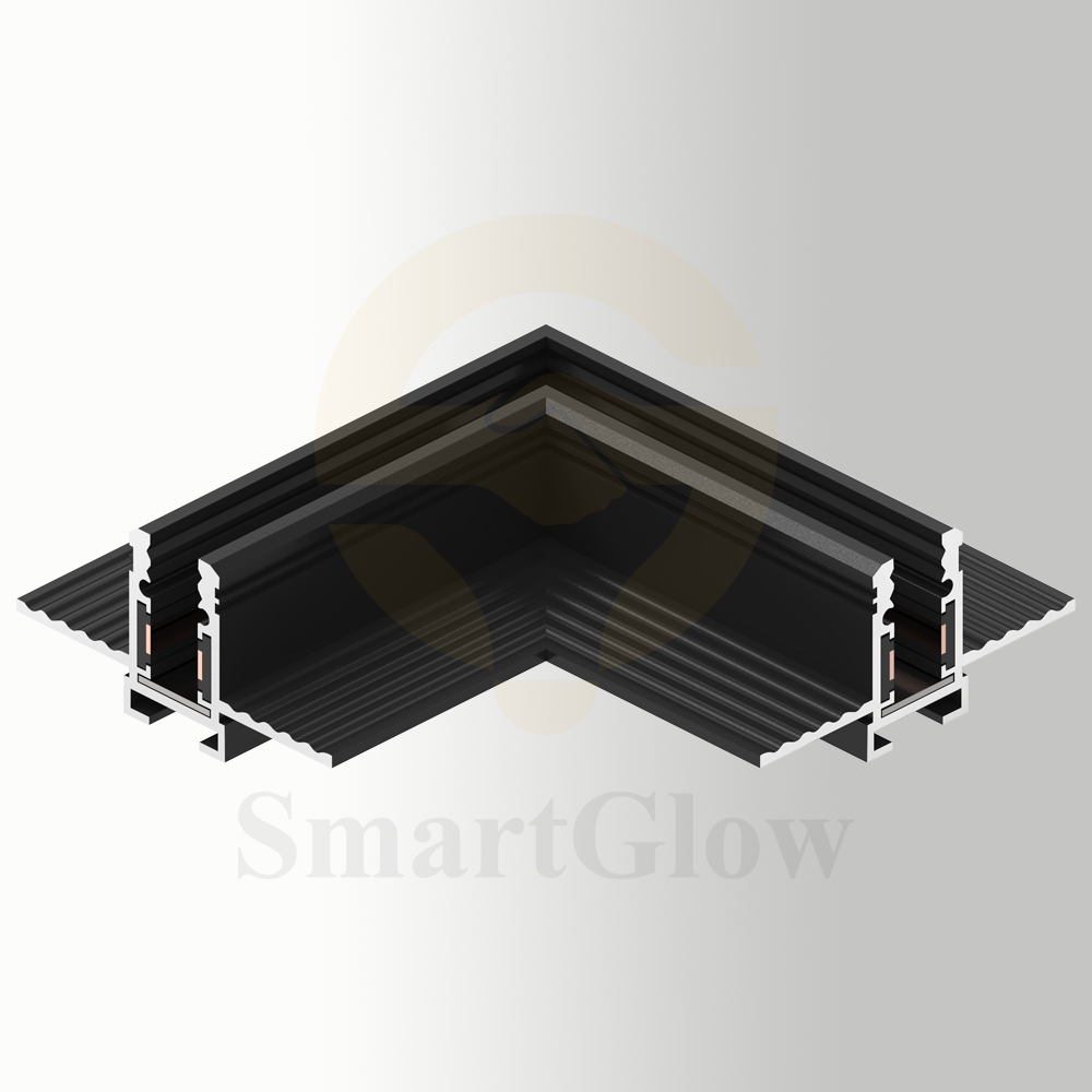 24V Interior decoration 10mm track Magnetic Track kits Horizontal Angle