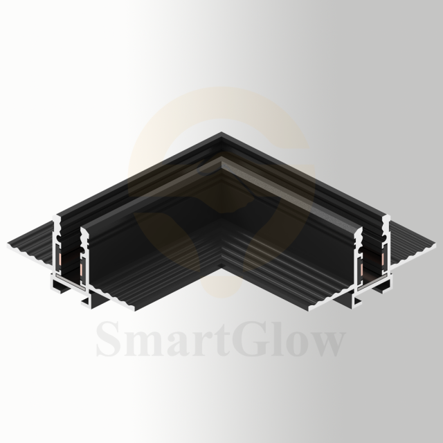 24V Interior decoration 10mm track Magnetic Track kits Horizontal Angle