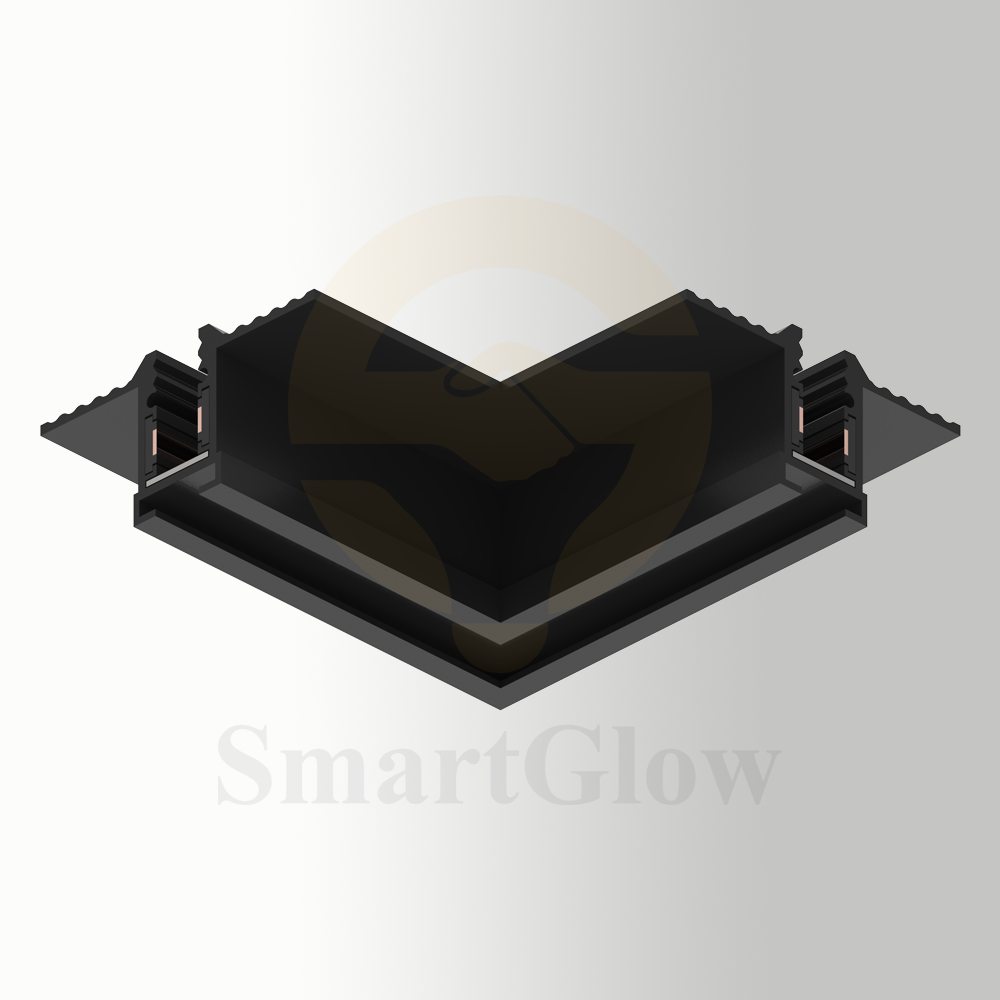Interior decoration 5mm track Magnetic Track kits Horizontal Angle