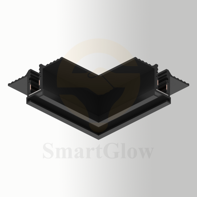 Interior decoration 5mm track Magnetic Track kits Horizontal Angle