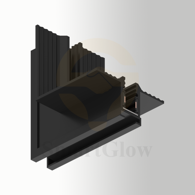 24V Aluminum Narrow Smart Remote Led Magnetic Track Vertical Angle