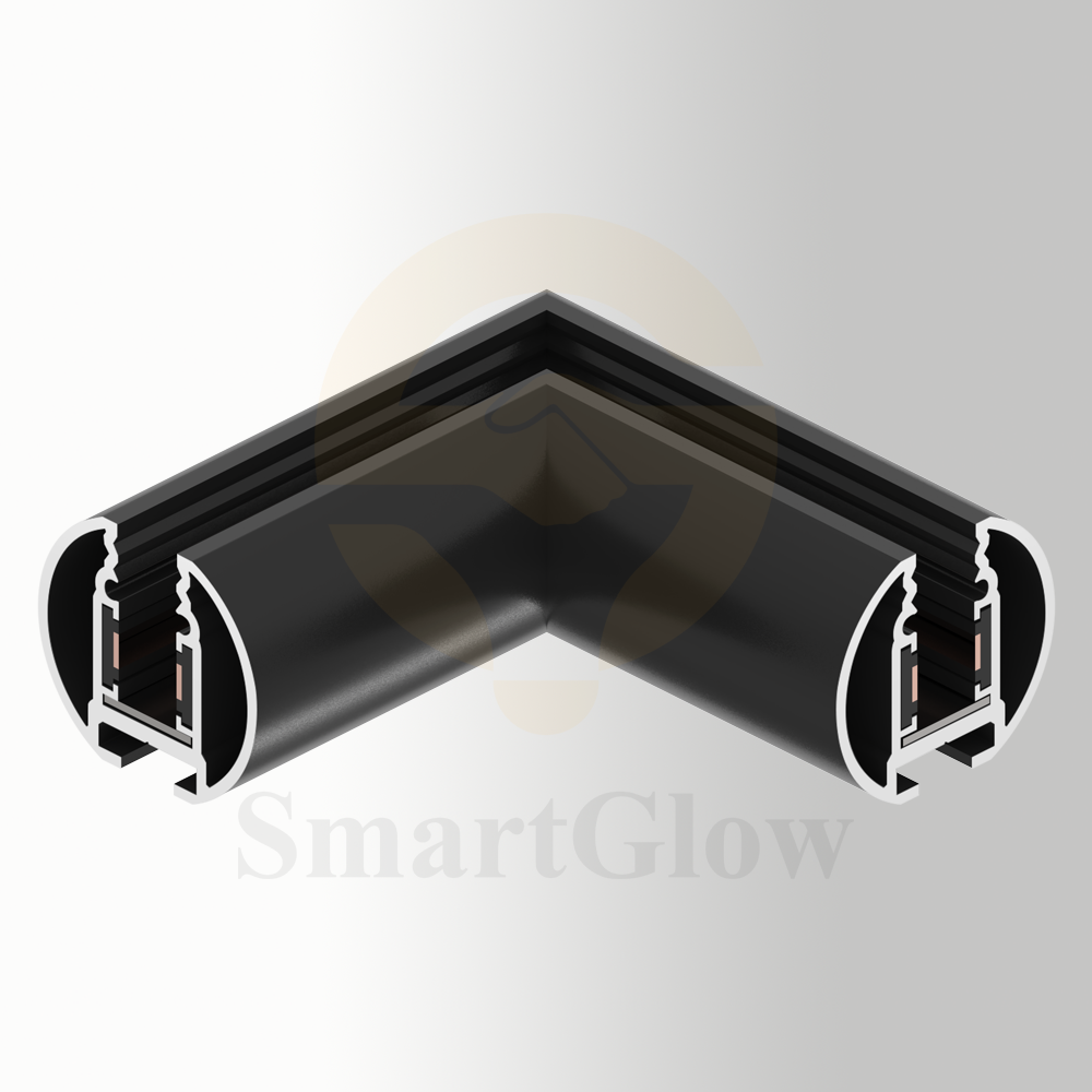 Interior decoration 5mm track Ceiling Magnetic Track kits Horizontal Angle