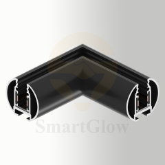 Interior decoration 5mm track Ceiling Magnetic Track kits Horizontal Angle