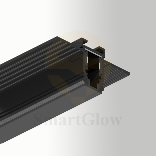 24V Aluminum Extremely Narrow Smart Remote Led Recessed Magnetic Track System