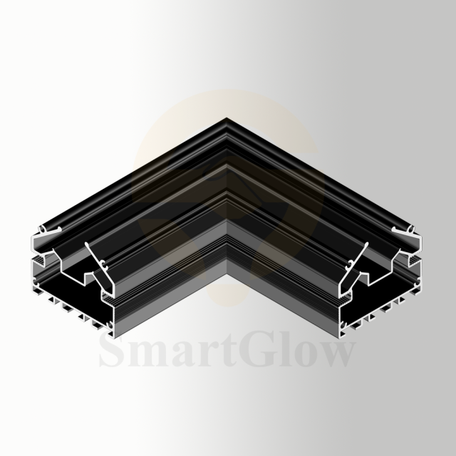 5mm Ultra Narrow Intelligent Magnetic Corner Track Lighting Horizontal Angle