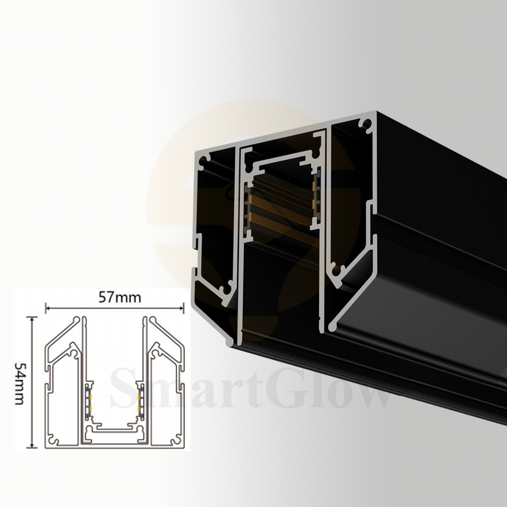 【SGM08】Film Stretch Ceiling Aluminum Profile Magnetic Track Linear Lights System