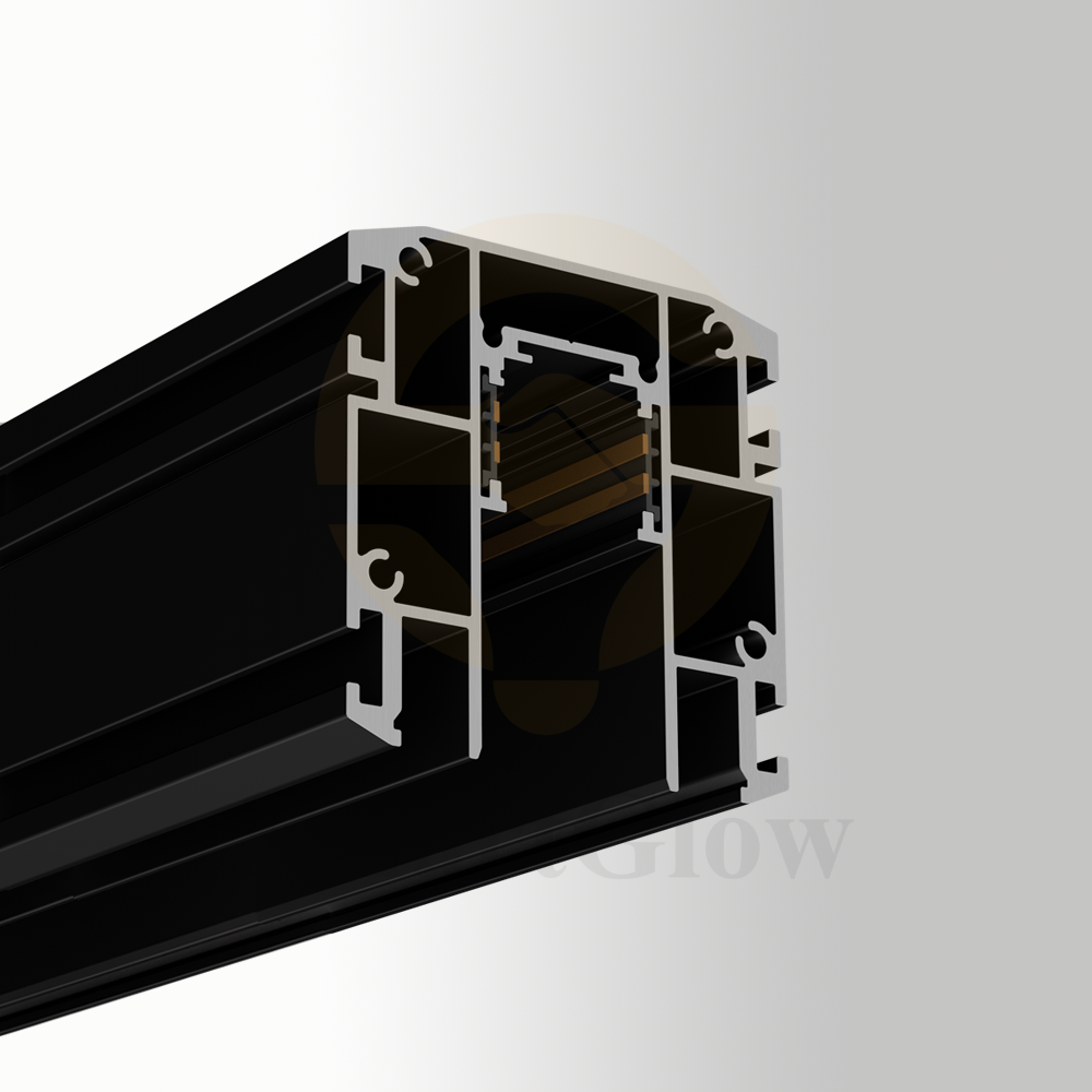 PVC Stretch Ceiling Recessed Magnetic LED Lighting Track Profile