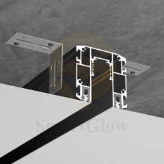 PVC Stretch Ceiling Recessed Magnetic LED Lighting Track Profile