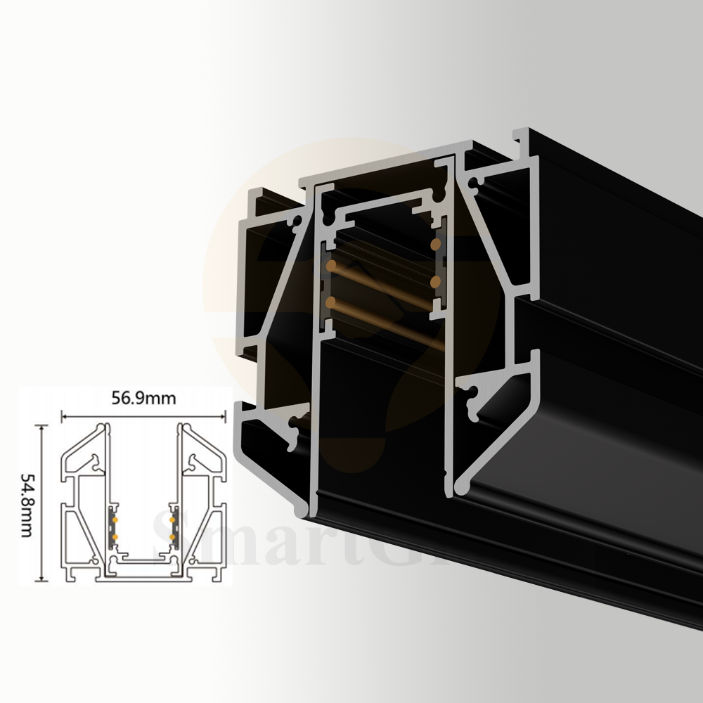 Aluminum Track Light Linear Sretch Ceiling Magnetic Track
