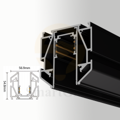 Aluminum Track Light Linear Sretch Ceiling Magnetic Track