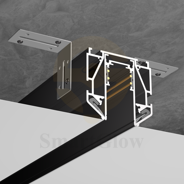 Aluminum Track Light Linear Sretch Ceiling Magnetic Track