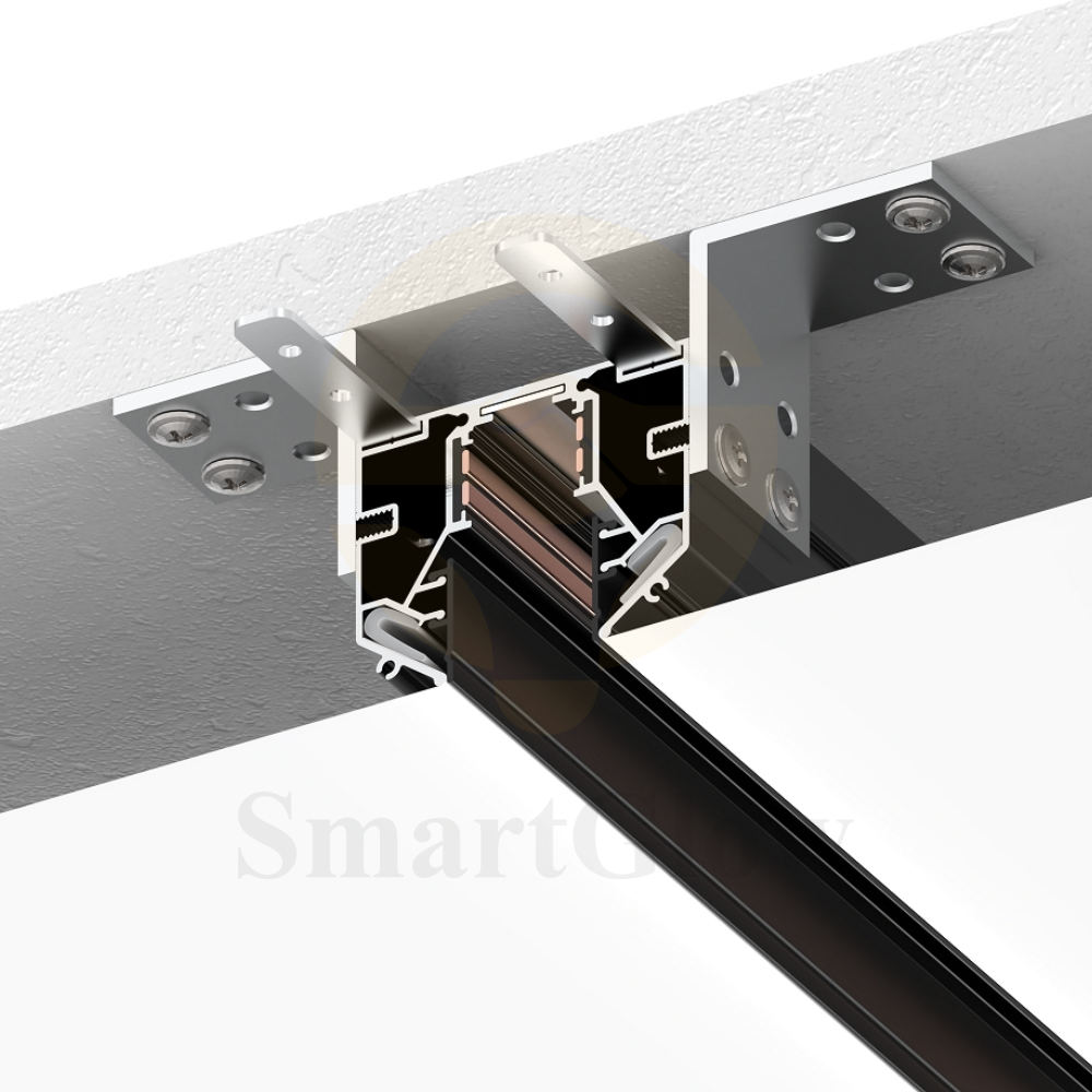 Recessed Track Light Linear LED Magnetic Track Rail Suitable for Stretch Ceiling