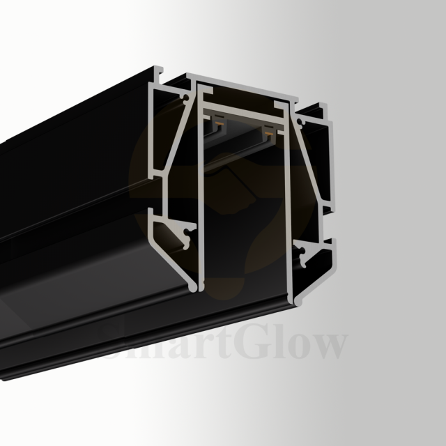 220V Linear Magnetic Lighting Track Aluminum Profile for Stretch Ceiling