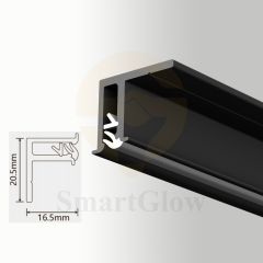 【SGPC09】PVC Film Wall Stretch Ceiling Frame Aluminium Profile